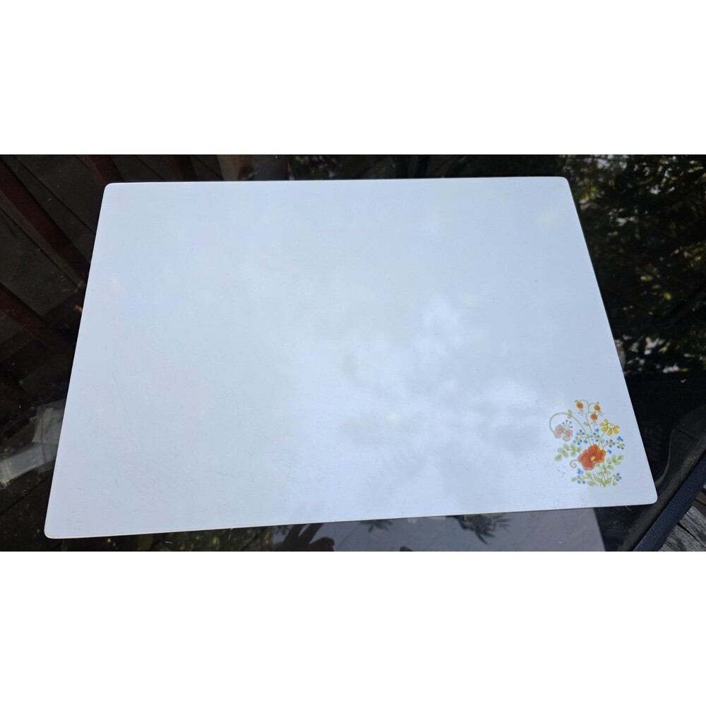Vintage Corning Ware Wildflower Counter Saver Cutting Board Serve Tray 20" x 14"
